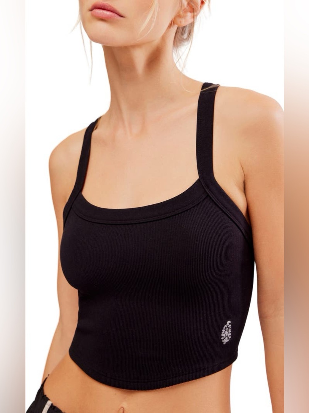 Free People FP Movement All Clear Rib Crop Camisole - size s/xs - EUC